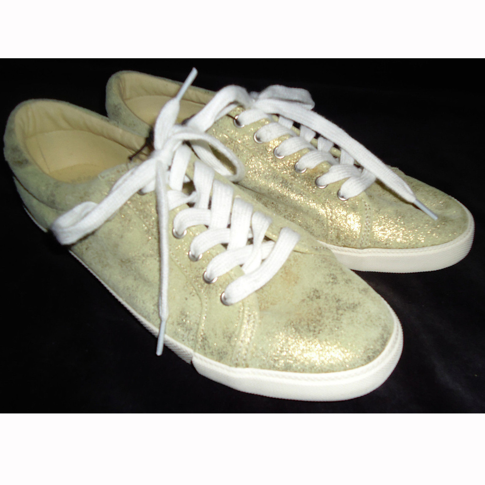 Gap NWT Gold Metallic Leather Sneakers 9